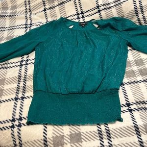 Sheer top with attached cami